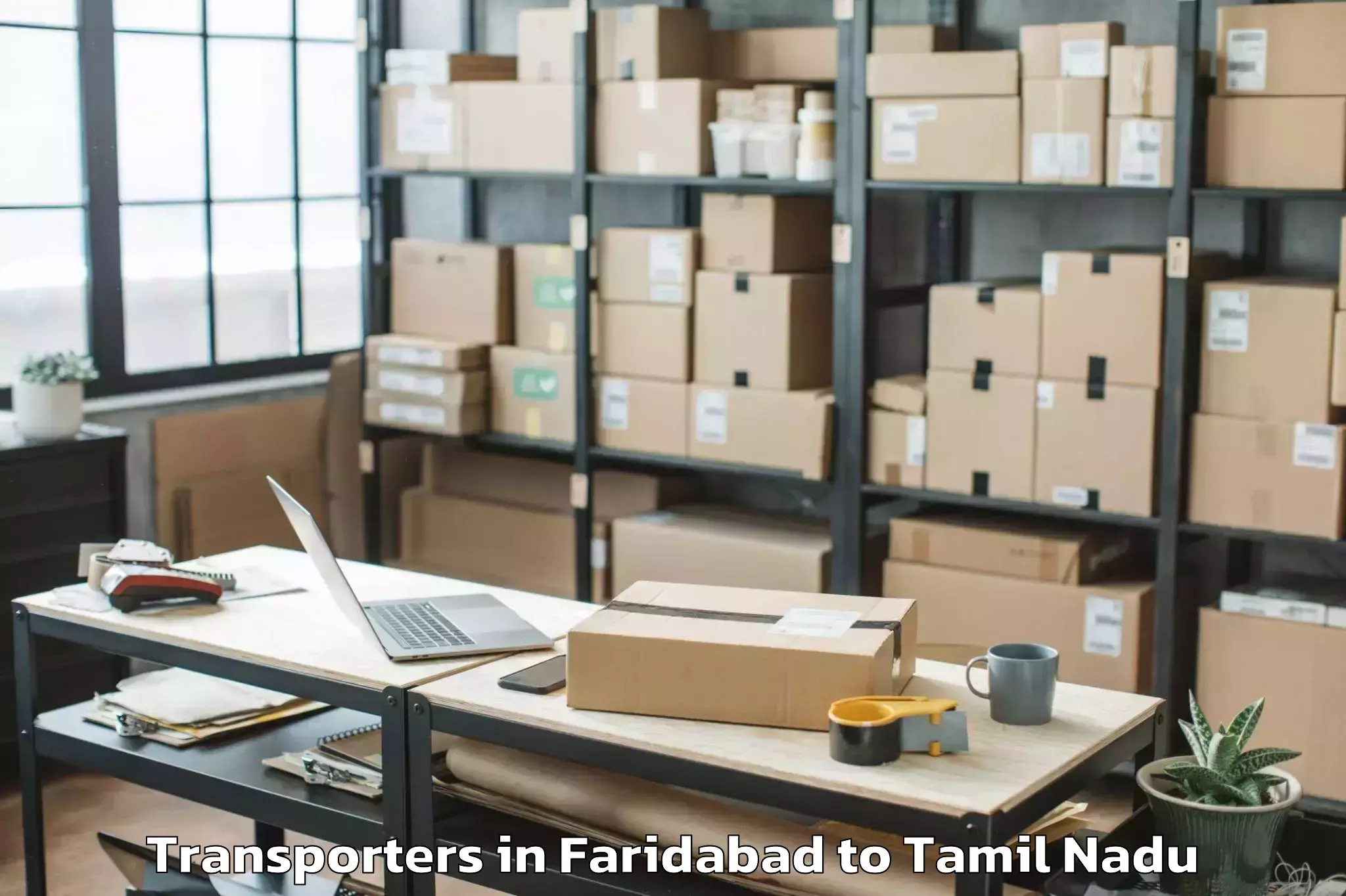 Expert Faridabad to Poonamalle Transporters